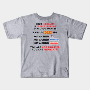 question your morality Kids T-Shirt